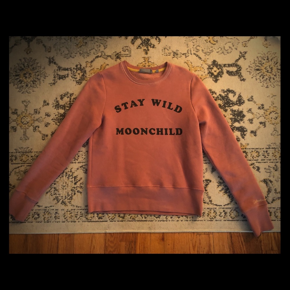 Vintage Style Sweatshirt- Stay Wild Moonchild